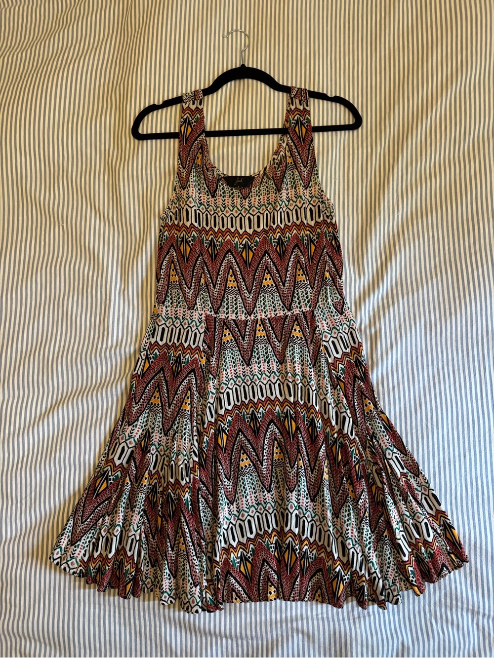 Jack by BB Dakota Boho Print Sleeveless Swing Dress - Multicolor